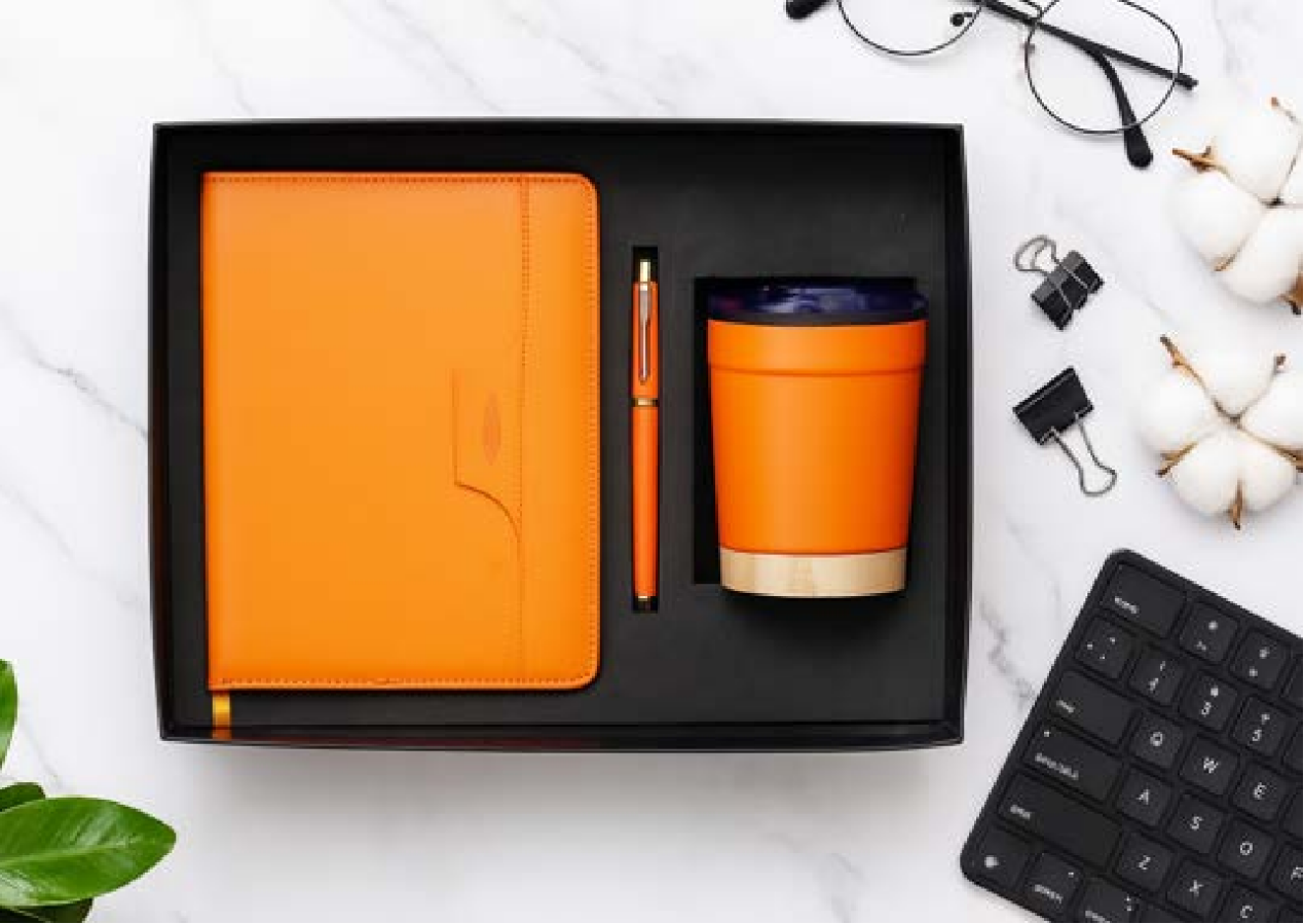 Citrus Ochre Executive Journal & Coffee Mug Set
